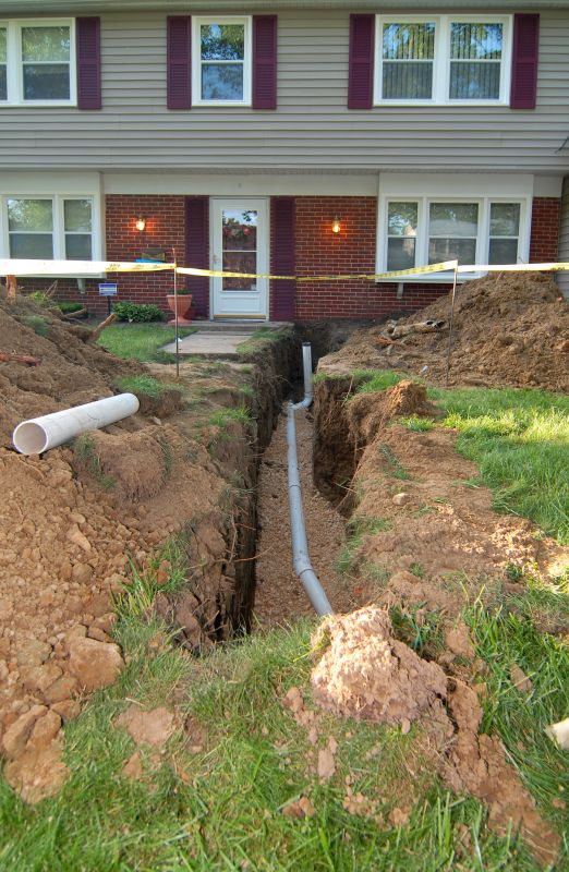 Sewage Line Installation